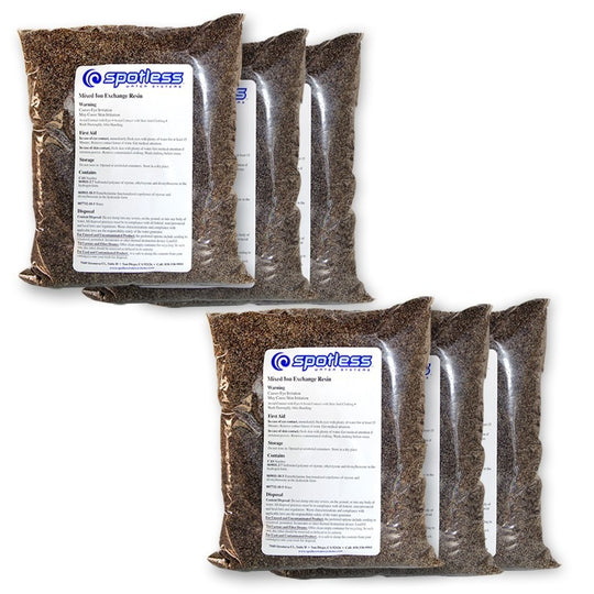 CR Spotless Bulk Resin Replacement Bags for DIC-20 and DIW-20. 6 Pack