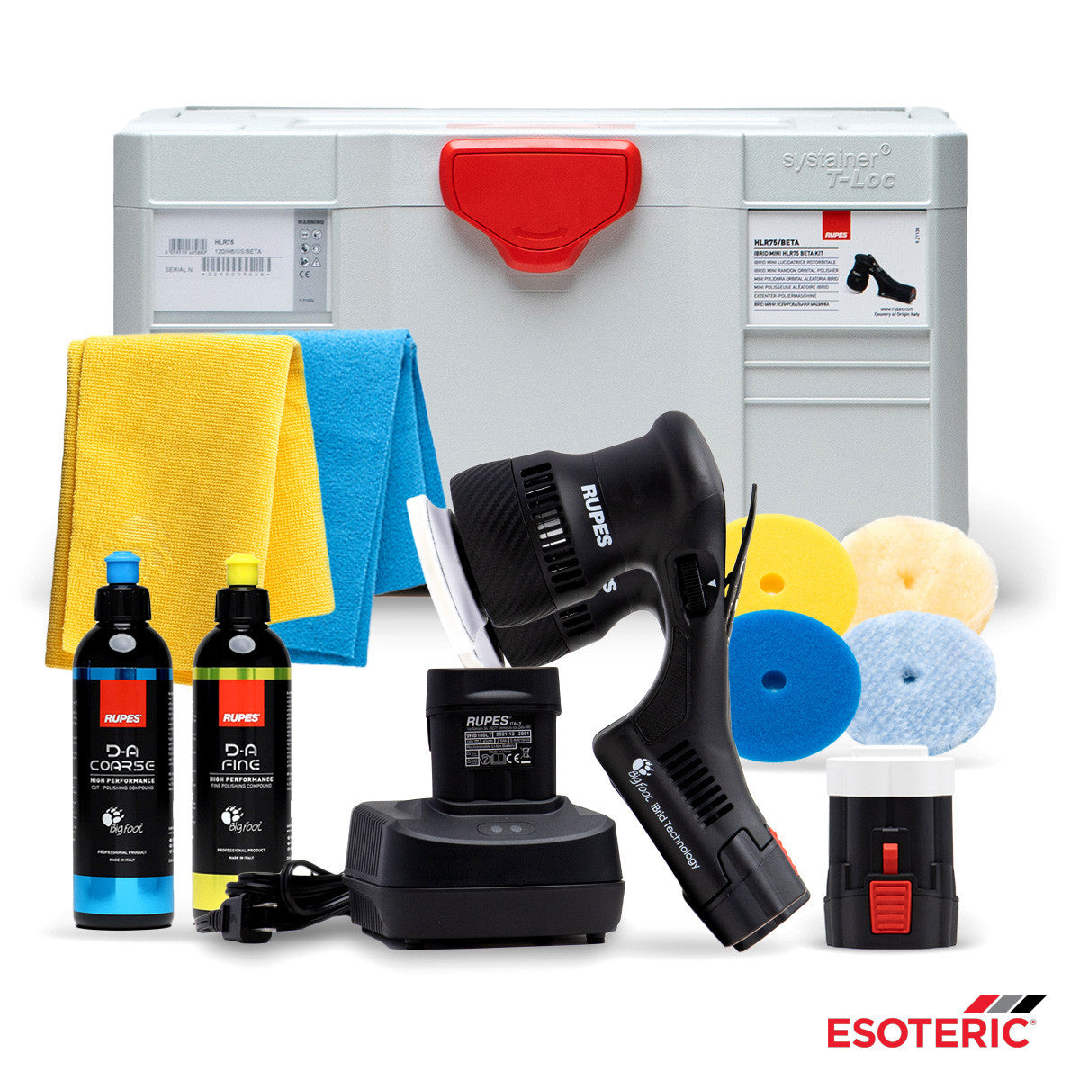 Rupes Bigfoot HLR75 Mini iBrid Polisher Kit & Case – Esoteric Car Care