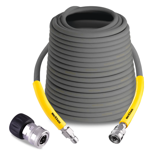 Active™ 50’ Pressure Washer Extension Hose – 5/16" Steel Braided