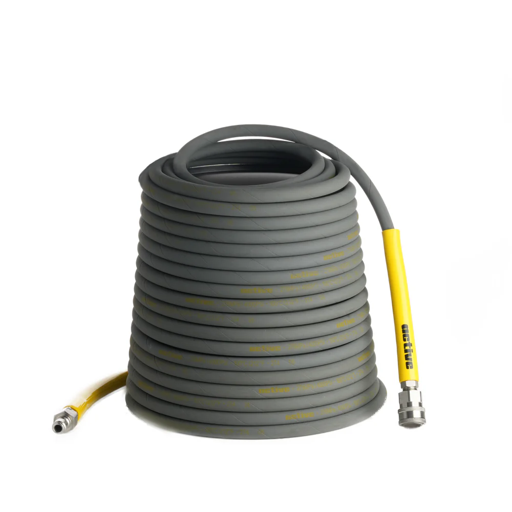 Active™ 50’ Pressure Washer Extension Hose – 5/16" Steel Braided