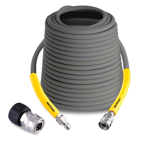 Active pressure washer extension hose