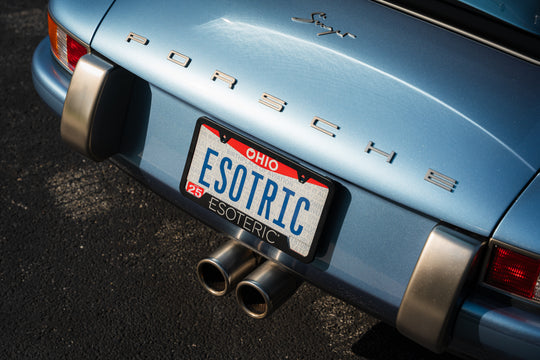 Esoteric Stainless License Plate Frame