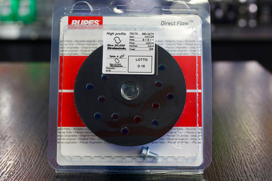 Rupes 5" replacement backing plate for the LHR12 Duetto, LHR15ES, LHR15 Mark II, LHR15 Mark 2, LHR15 Mark III, LHR15 Mark 3