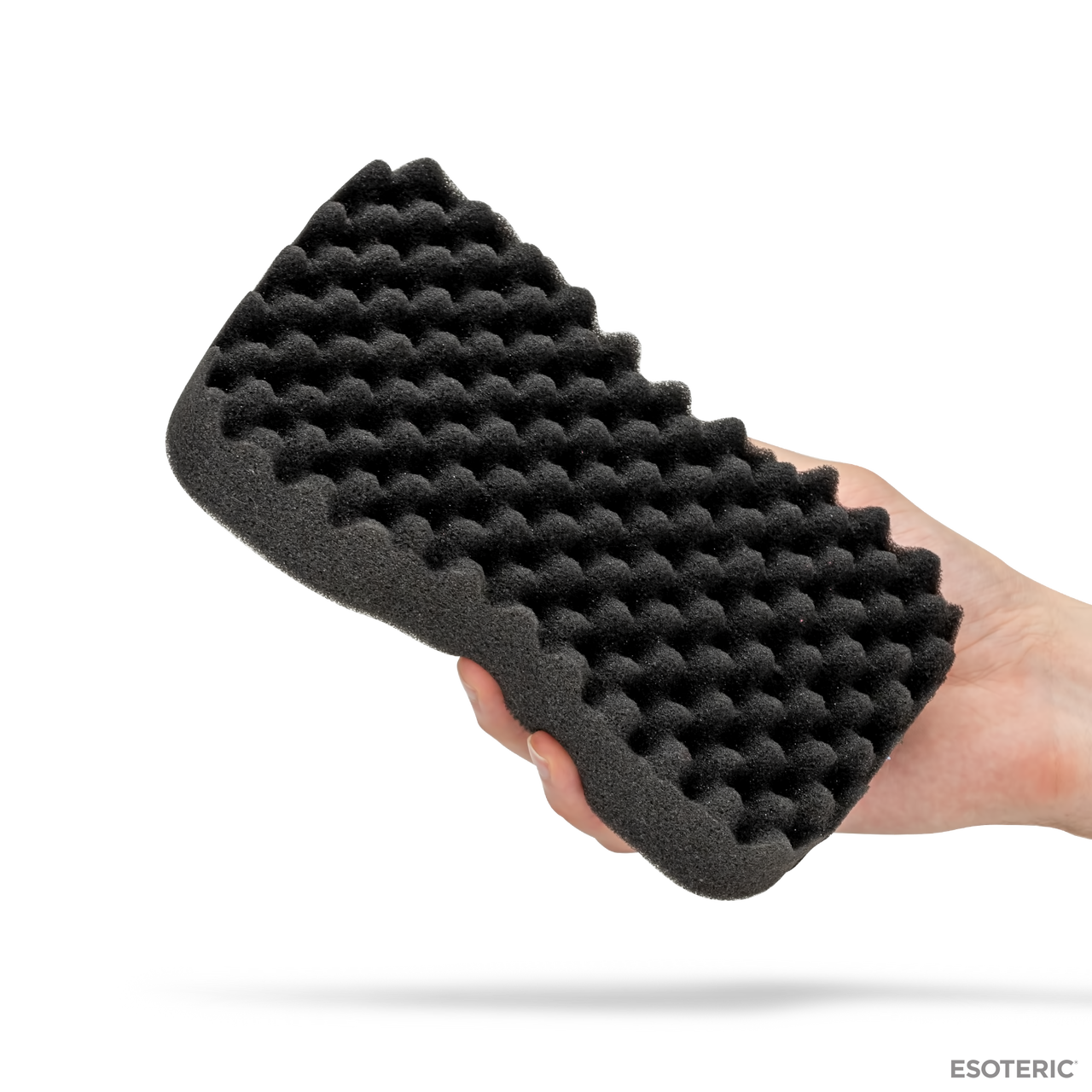 ESOTERIC Elite Car Wash Sponge held in hand showing ultra-soft surface