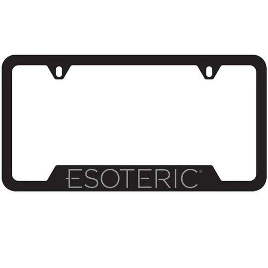 Esoteric Stainless License Plate Frame
