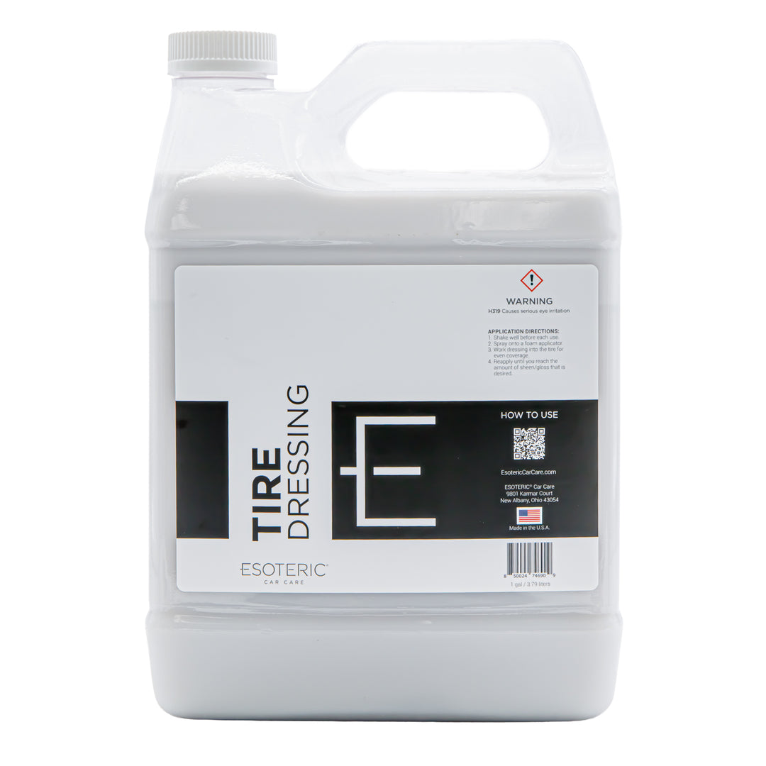 ESOTERIC Tire Dressing for Satin Finish and No Sling Protection