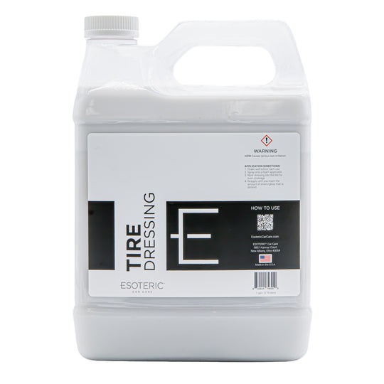 ESOTERIC Tire Dressing for Satin Finish and No Sling Protection