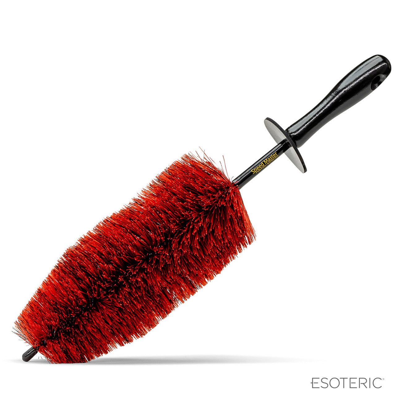 Esoteric Wheel Brush for deep wheel barrel cleaning on white background