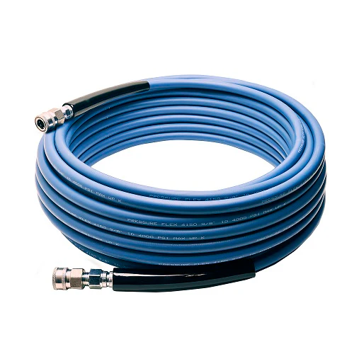 MTM Hydro KobraJet Smooth Blue 4,000 PSI Pressure Washer Hose w/ SS Couplers
