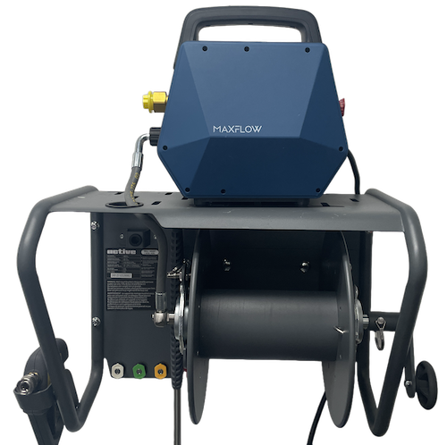 MAXFLOW MPro 25 Gen 2 pressure washer kit on hose reel wall mount