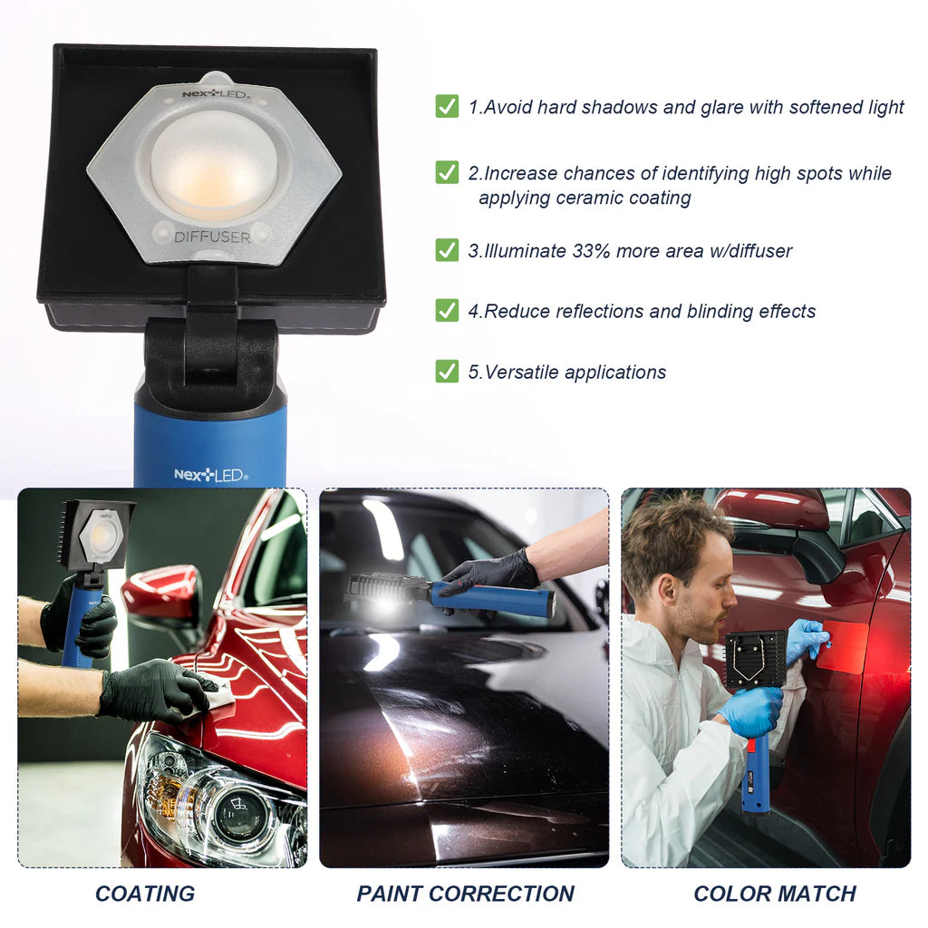 NextLED Professional Ceramic Coating Application Light with Diffuser