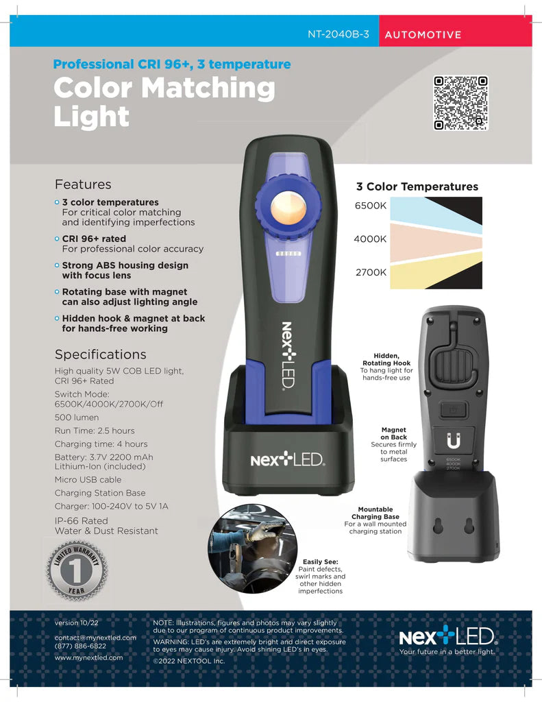 NextLED Professional Color Matching Inspection Light – Esoteric