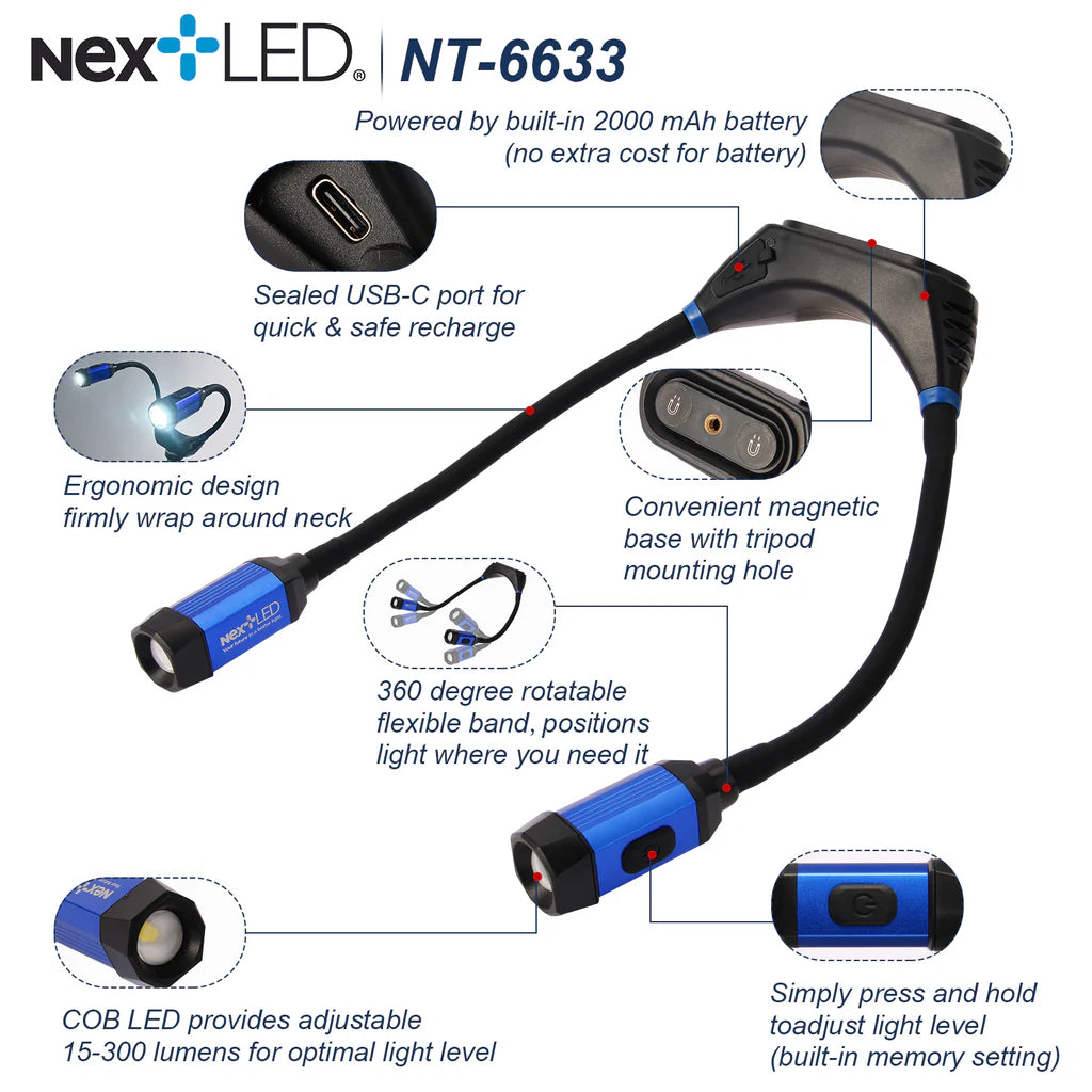 NextLED Rechargeable Neck Light – Esoteric Car Care