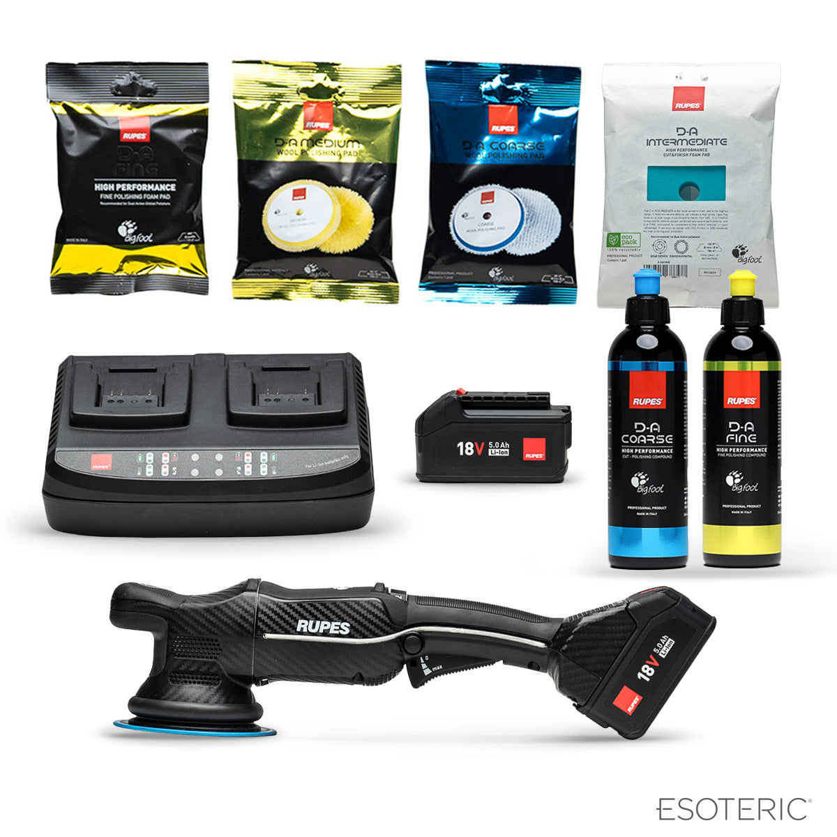 RUPES HLR15 Bigfoot iBrid Battery Powered Random Orbital Polisher