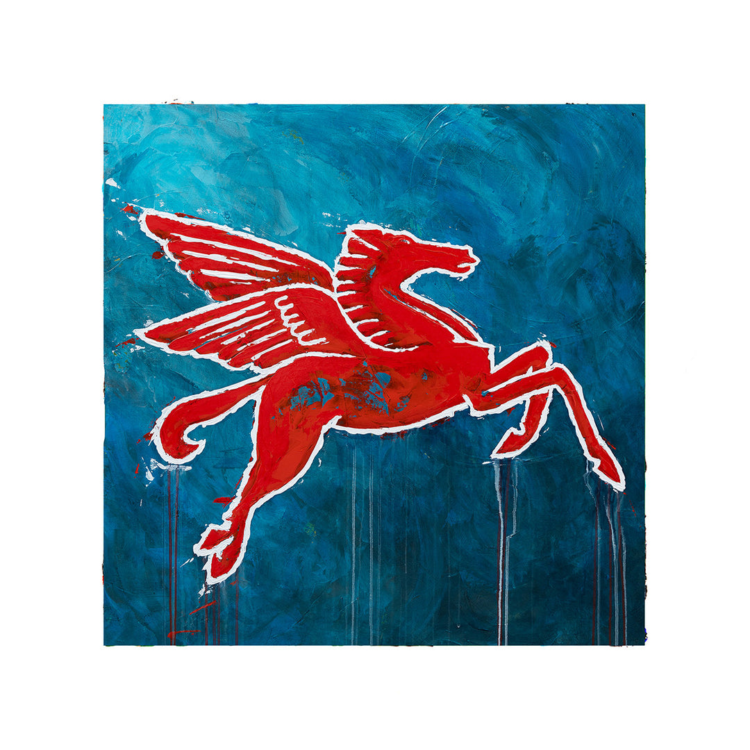 Flying Pegasus - 9 x 9 Fine Art Paper Print