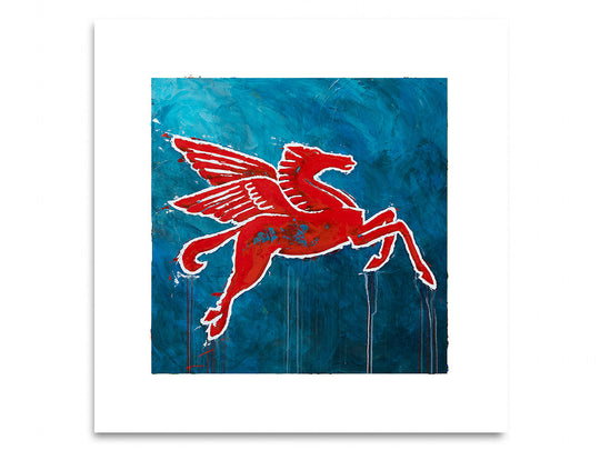 Flying Pegasus - 9 x 9 Fine Art Paper Print